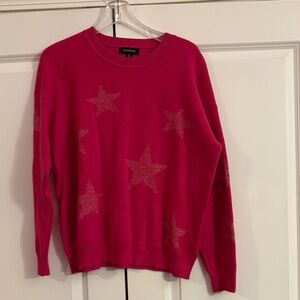 Calligraphe Vibrant Pink Star Sweater